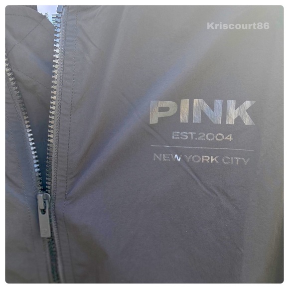 Victoria’s Secret PINK Black Bomber Jacket NEW WITH TAGS - Picture 7 of 16